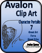 Avalon Clip Art, Character Portraits #7