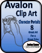 Avalon Clip Art, Character Portraits #8