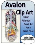 Avalon Clip Art, Color Filler