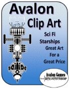 Avalon Clip Art, Starship Icons