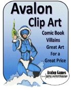 Avalon Clip Art Sets, Comic Book Villains