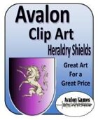 Avalon Clip Art Sets, Heraldry Shields