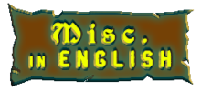 Misc. In English