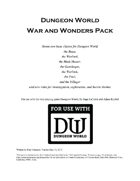 Dungeon World War and Wonders Pack