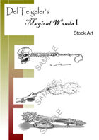 Del Teigeler\'s Magic Wands Stock Art