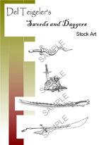 Del Teigeler's Swords and Daggers Stock Art