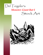 Monster: Giant Bat I - Stock Art