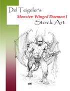 Monster: Winged Daemon I - Stock Art