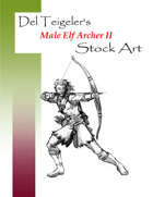 Male Elf Archer II - Stock Art