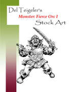Monster: Fierce Orc I - Stock Art