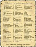 100 Things to Find in a Kindergarten Classroom