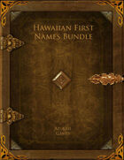 Hawaiian First Names Bundle [BUNDLE]