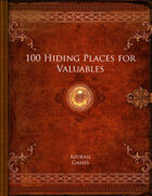 100 Hiding Places for Valuables