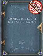 100 NPCs You Might Meet At The Tavern