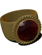 Colour Filler Art - Gold & Ruby Ring