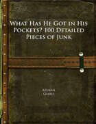 What Has He Got in His Pockets? 100 Detailed Pieces of Junk