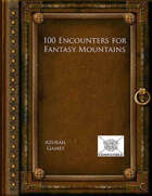 100 Encounters for Fantasy Mountains (Black Spear)