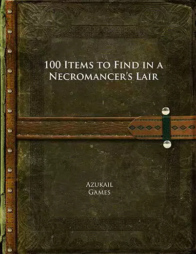 100 Items to Find in a Necromancer's Lair
