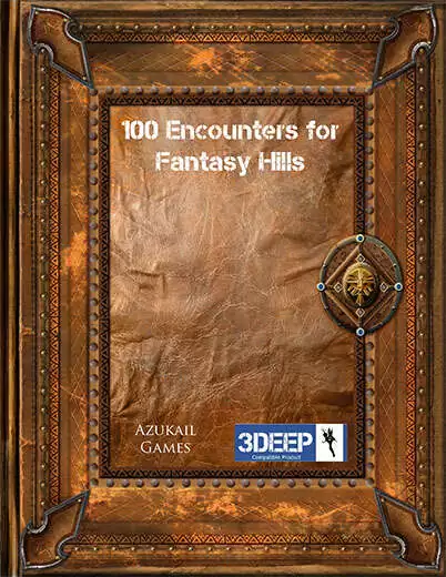 Cover of 100 Encounters for Fantasy Hills (3Deep)