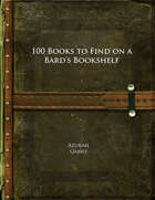 100 Books to Find on a Bard's Bookshelf