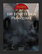 100 Effects of a Primquake