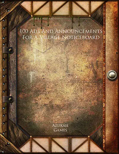 100 Ads And Announcements For A Village Noticeboard