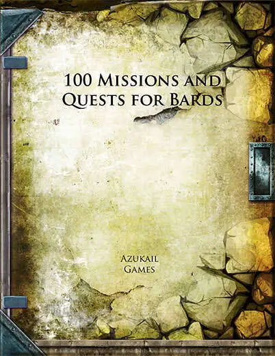 Cover of 100 Missions and Quests for Bards