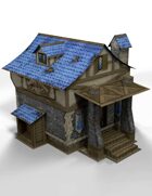 \"3D\" A Fantasy Tavern 28mm Papercraft Wargaming Terrain Model