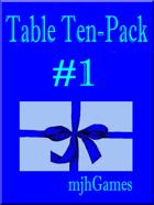 Table Ten-Pack #1