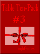 Table Ten-Pack #3