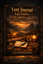 The Lost Journal Last Entries d100 DLux - PDF VERSION