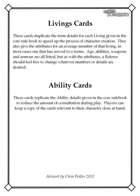 Maelstrom Domesday Livings Cards