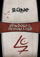 Shadow of the Demon Lord: Carte Magia RUNE