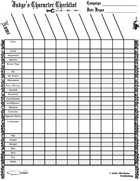 5e Judge's Character Checklist