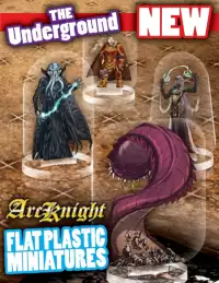 Arcknight Flat Plastic Miniatures - Pathfinder Generic Spell - Foto 5