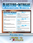 Blasters + Intrigue: Adventure Sheets