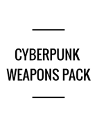 Cyberpunk Weapons Sound Pack