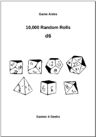 10,000 Random Rolls - d6