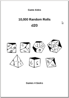 10,000 Random Rolls - d20