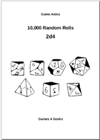 10,000 Random Rolls - 2d4