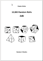 10,000 Random Rolls - 2d6