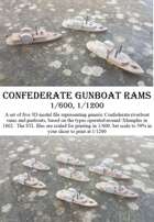 Confederate Gunboat Rams, 1/600 and 1/1200