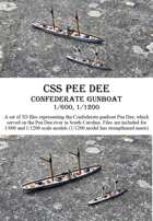 CSS Pee Dee, 1/600 and 1/1200