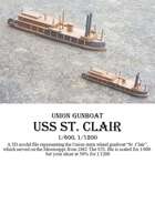 USS St Clair, 1/600 and 1/1200