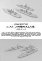 USS Miantonomoh class, 1/600 and 1/1200