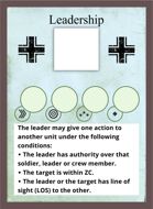 The Face of Battle: German Blank Leadership Card