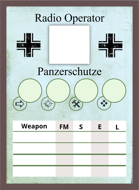 The Face of Battle: German Blank Crew Radio Operator Card