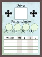 The Face of Battle: German Blank Crew Driver Card