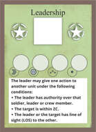 The Face of Battle: American Blank Leadership Card