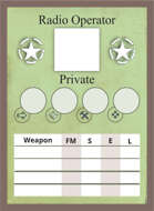 The Face of Battle: American Blank Crew Radio Operator Card